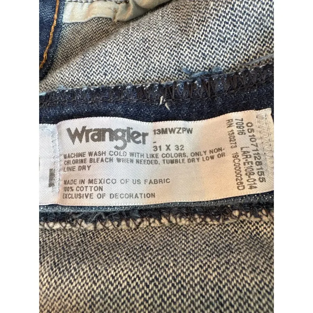 Wrangler Blue Denim Jeans Original Fit Cowboy Cut Western Mens 31x32 13MWZPW